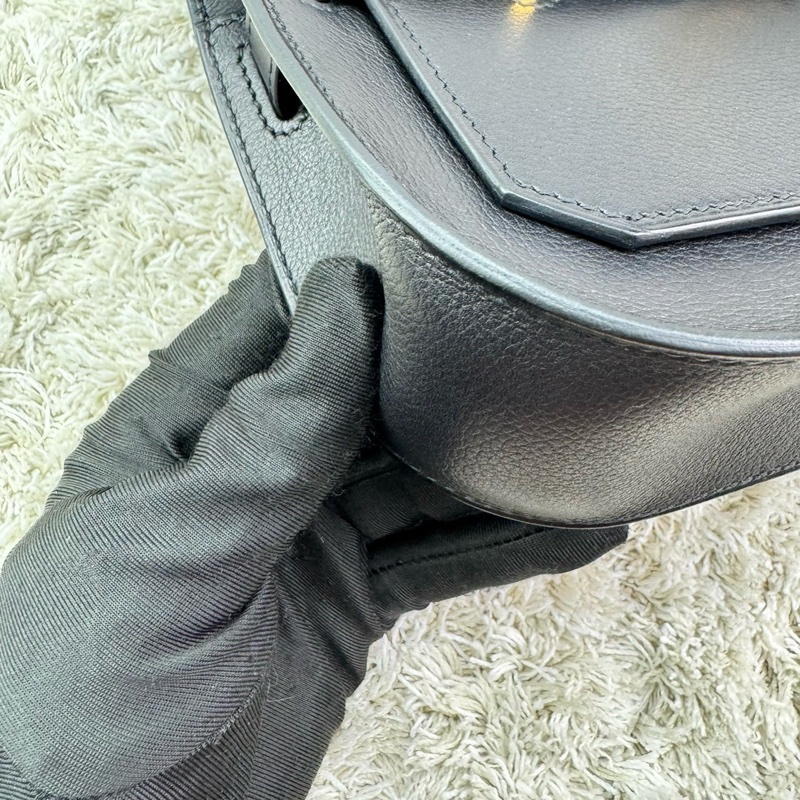 愛馬仕Hermes新款Jypsiere mini 吉普賽 黑色 金扣 evergrain皮 B刻  ⭕️近新品⭕️膠膜未撕⭕️男女都可輕鬆駕馭⭕️-19