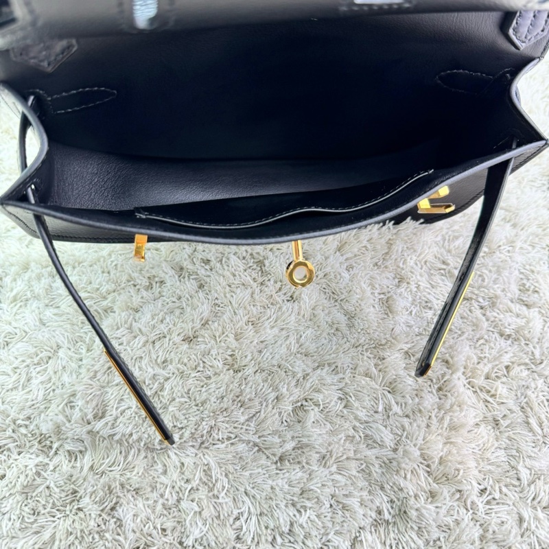 愛馬仕Hermes新款Jypsiere mini 吉普賽 黑色 金扣 evergrain皮 B刻  ⭕️近新品⭕️膠膜未撕⭕️男女都可輕鬆駕馭⭕️-28