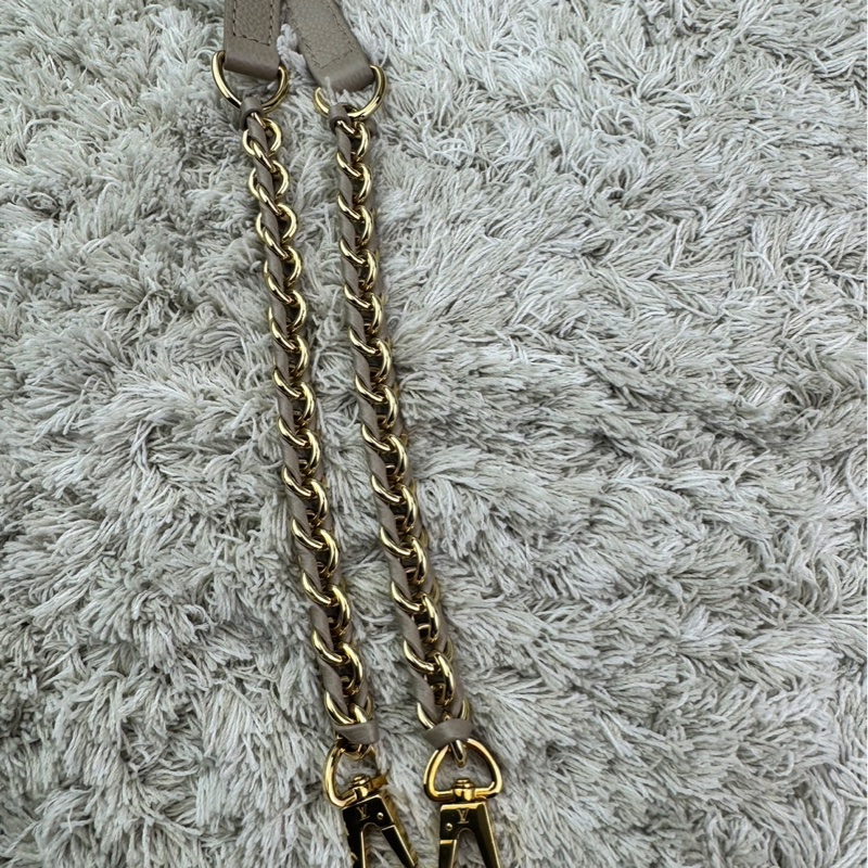 LV  M45608 VANITY PM系列Monogram壓花粒面牛皮手提/斜背包(米灰色）  ⭕️網路參考價$119800元⭕️-35