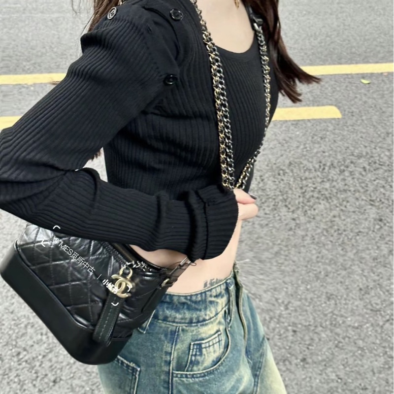 CHANEL 香奈兒流浪包  黑色 小號  ⭕️全新閒置品⭕️高標請99新看待⭕️-3