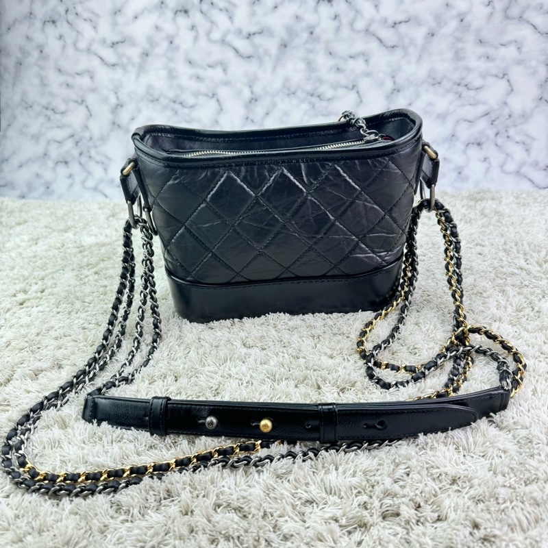 CHANEL 香奈兒流浪包  黑色 小號  ⭕️全新閒置品⭕️高標請99新看待⭕️-6