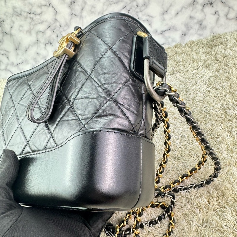 CHANEL 香奈兒流浪包  黑色 小號  ⭕️全新閒置品⭕️高標請99新看待⭕️-9