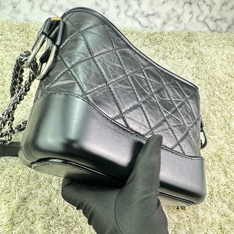 CHANEL 香奈兒流浪包  黑色 小號  ⭕️全新閒置品⭕️高標請99新看待⭕️-10