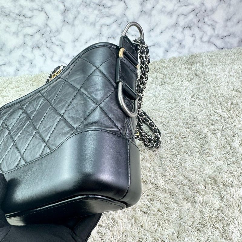 CHANEL 香奈兒流浪包  黑色 小號  ⭕️全新閒置品⭕️高標請99新看待⭕️-11