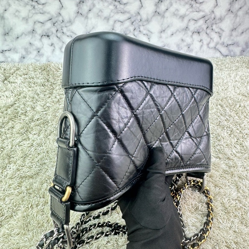 CHANEL 香奈兒流浪包  黑色 小號  ⭕️全新閒置品⭕️高標請99新看待⭕️-16