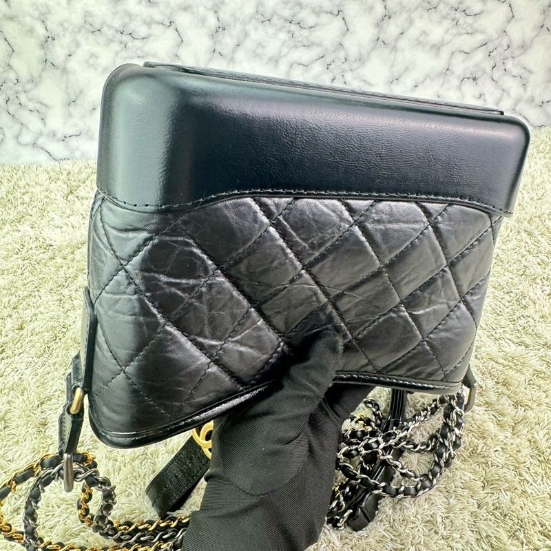 CHANEL 香奈兒流浪包  黑色 小號  ⭕️全新閒置品⭕️高標請99新看待⭕️-18