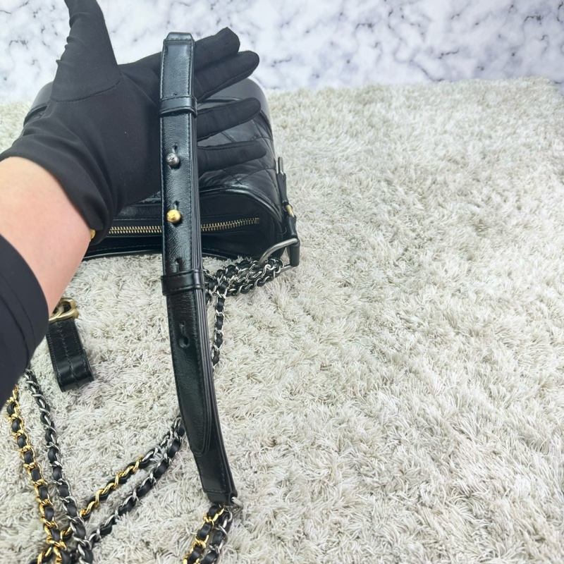 CHANEL 香奈兒流浪包  黑色 小號  ⭕️全新閒置品⭕️高標請99新看待⭕️-25