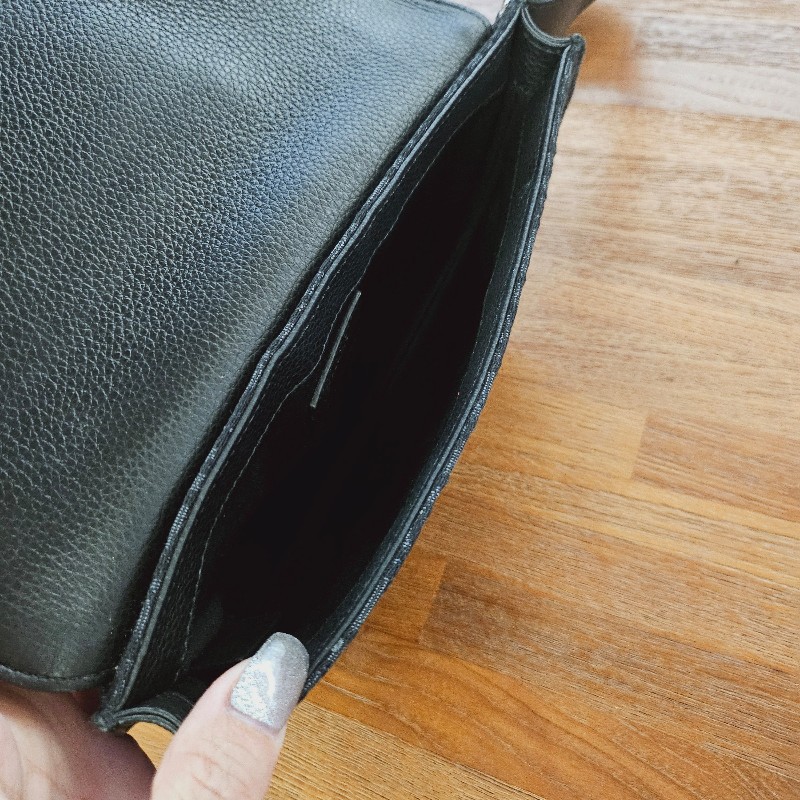 DIOR 黑老花馬鞍胸包-7