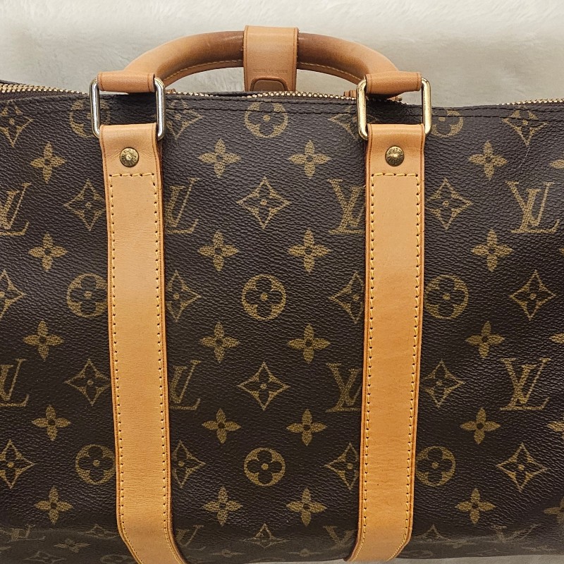 🎀👜曼蒂二手精品👜🎀 Louis Vuitton LV經典老花 45 Keepall 旅行袋 旅行包-8