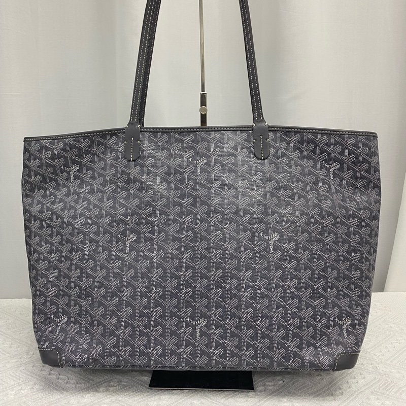 Goyard 戈雅 Artois 拉鏈單肩包 中號 灰色-1