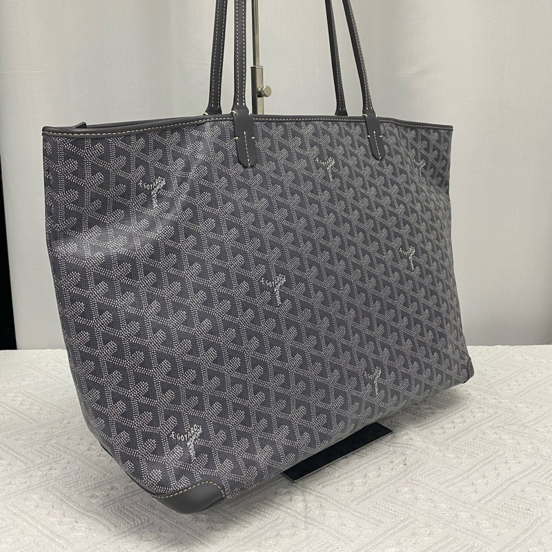 Goyard 戈雅 Artois 拉鏈單肩包 中號 灰色-3