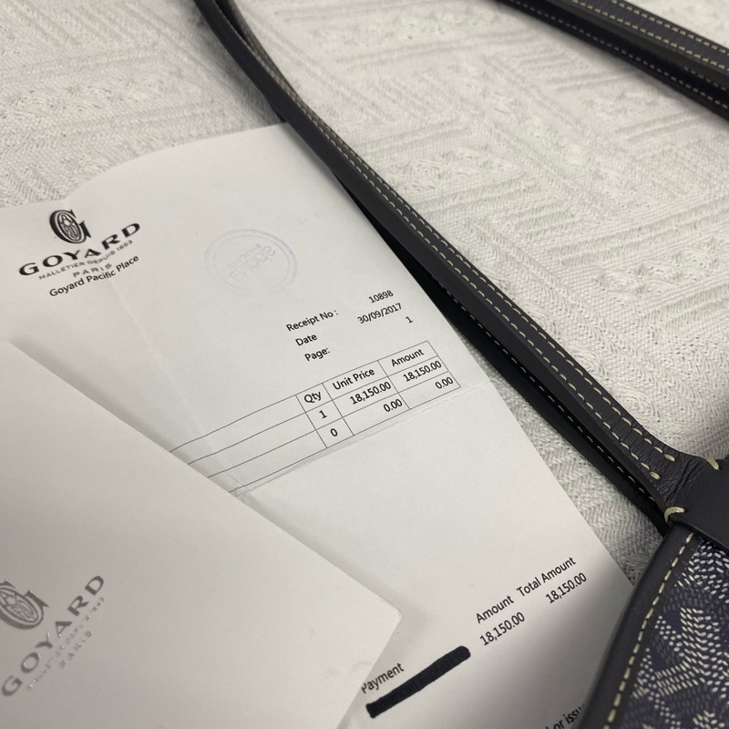 Goyard 戈雅 Artois 拉鏈單肩包 中號 灰色-4