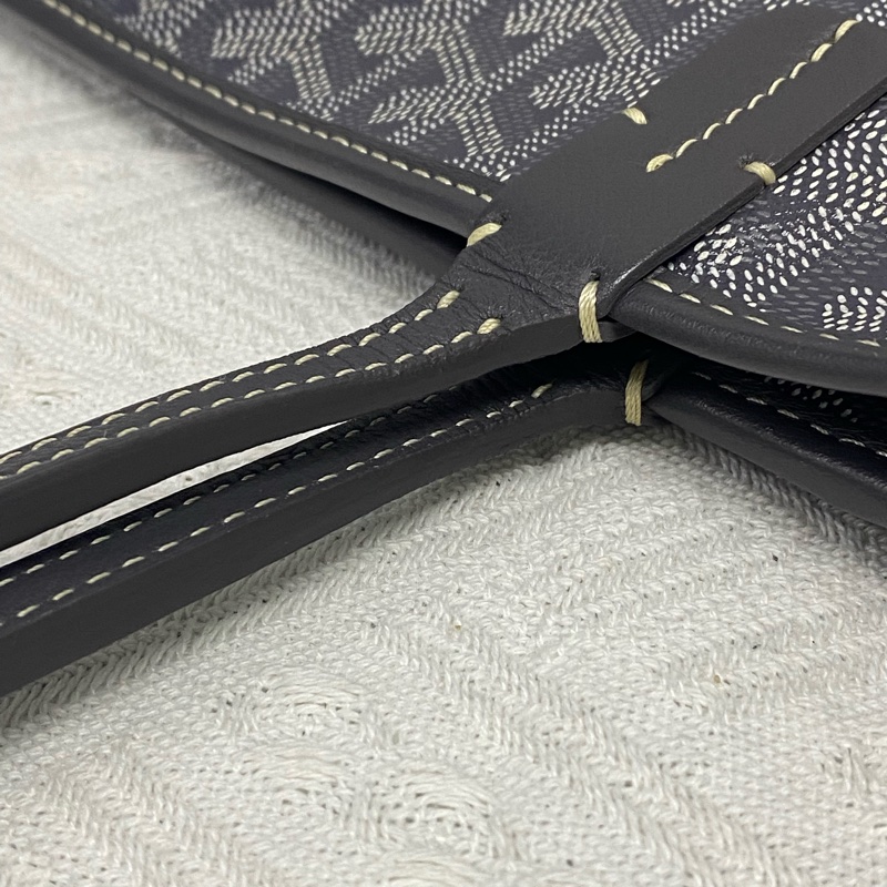 Goyard 戈雅 Artois 拉鏈單肩包 中號 灰色-22