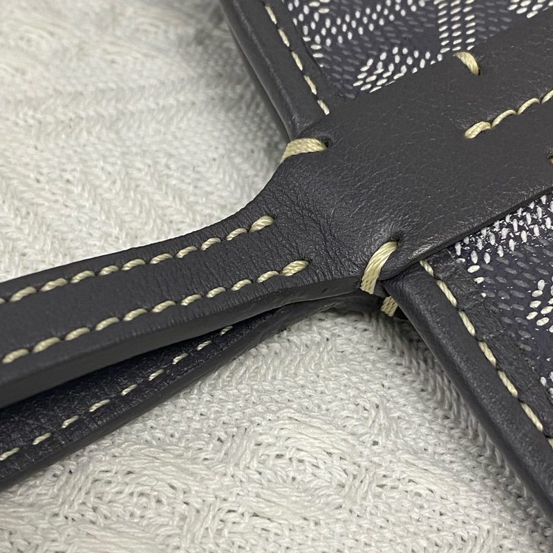 Goyard 戈雅 Artois 拉鏈單肩包 中號 灰色-23
