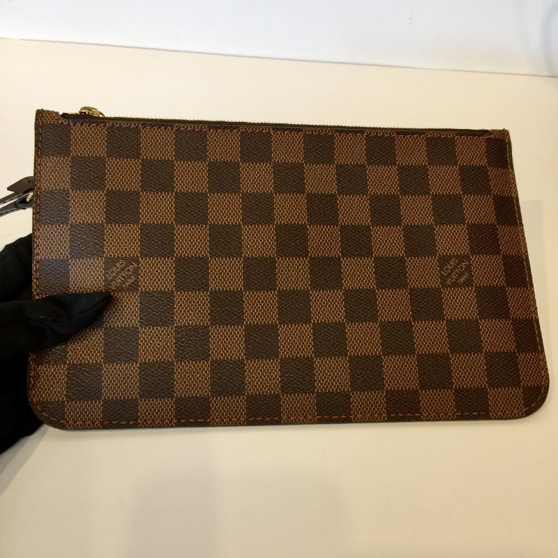 Louis Vuitton  咖啡棋盤格 NeverFull-MM 附小包 購物包 /托特包-14
