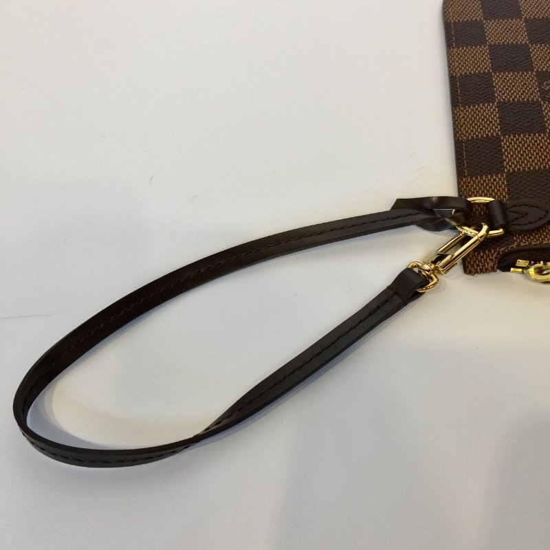 Louis Vuitton  咖啡棋盤格 NeverFull-MM 附小包 購物包 /托特包-15