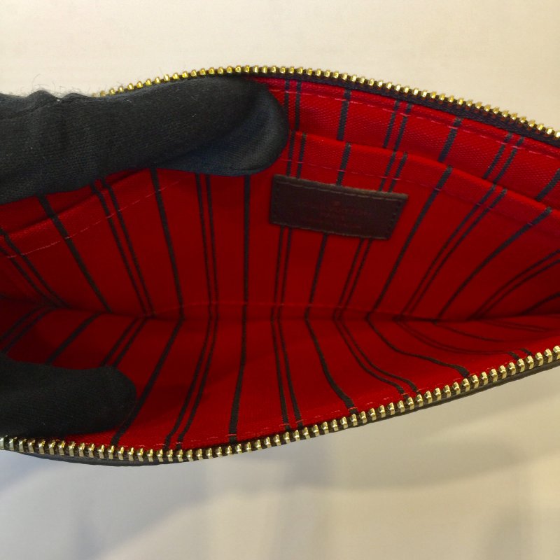 Louis Vuitton  咖啡棋盤格 NeverFull-MM 附小包 購物包 /托特包-16