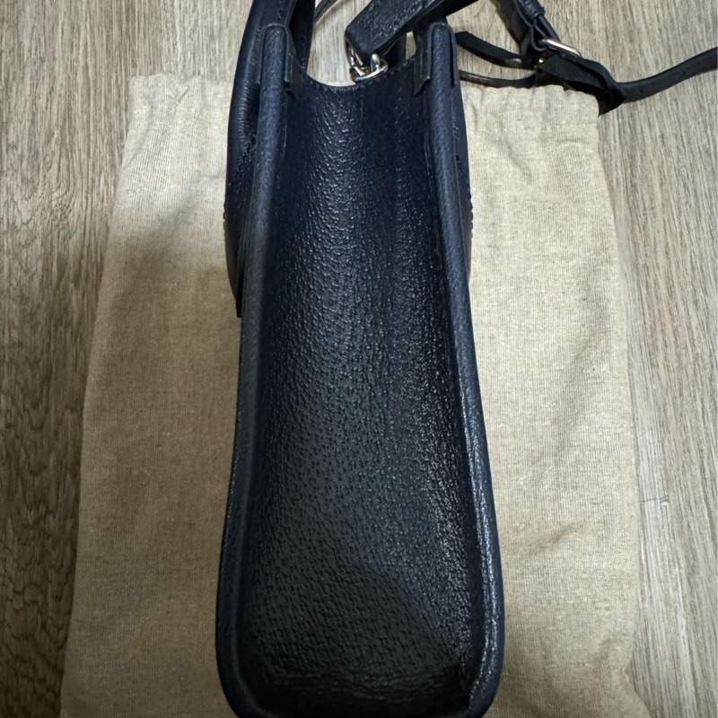 Gucci GG Supreme Mini tote琴譜包黑藍色-7