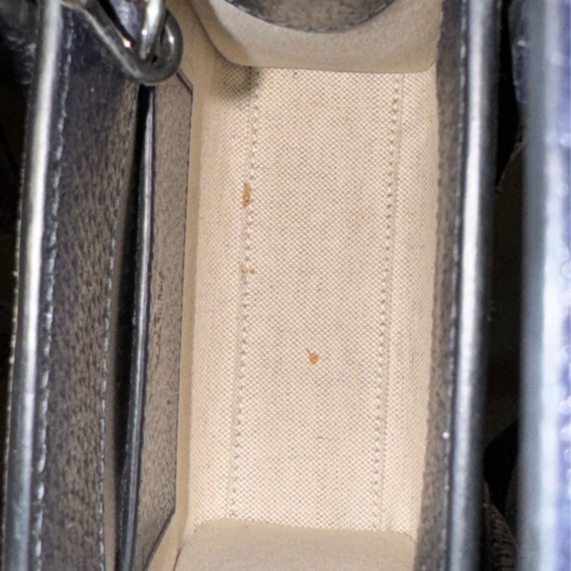 Gucci GG Supreme Mini tote琴譜包黑藍色-14