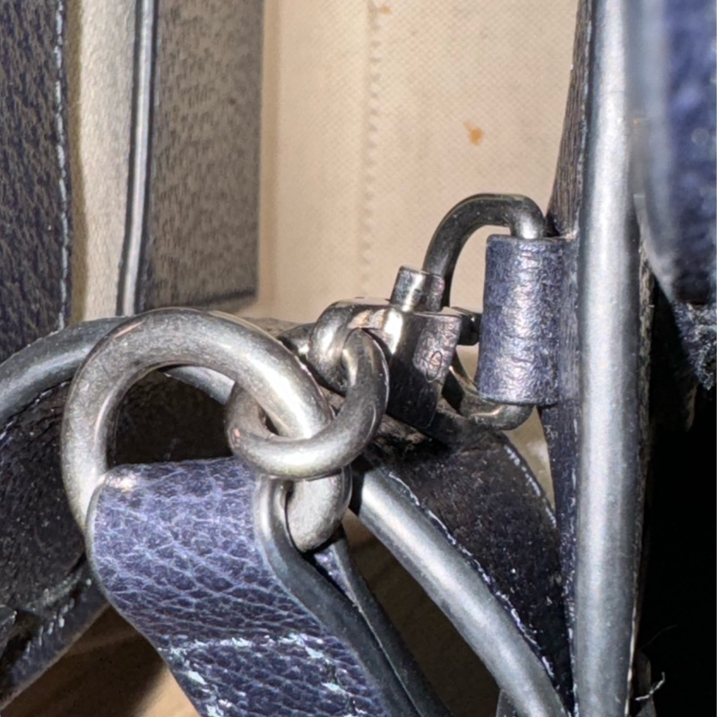 Gucci GG Supreme Mini tote琴譜包黑藍色-15