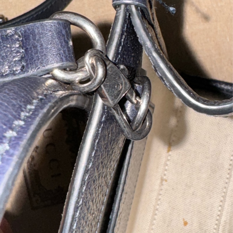 Gucci GG Supreme Mini tote琴譜包黑藍色-16