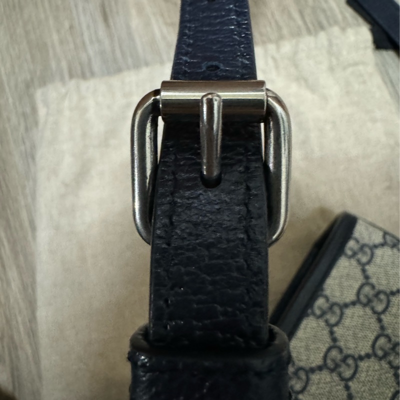 Gucci GG Supreme Mini tote琴譜包黑藍色-30