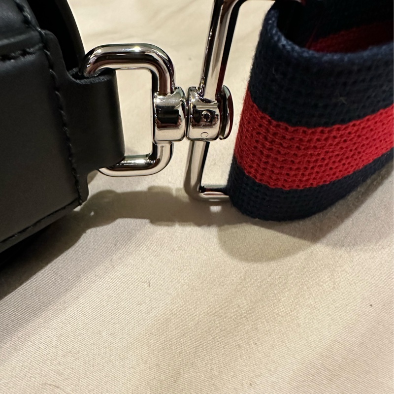 Gucci 黑色 老花 男用 肩背包 郵差包 側背包 斜背袋 771167 K5RLN 1095-17