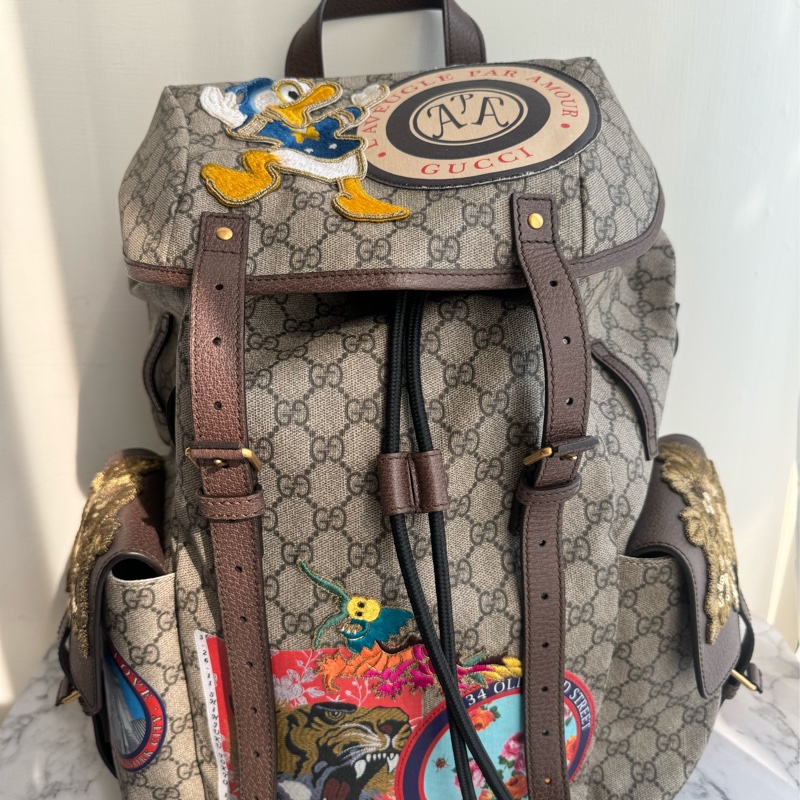 Gucci 唐老鴨聯名系列後背包-10