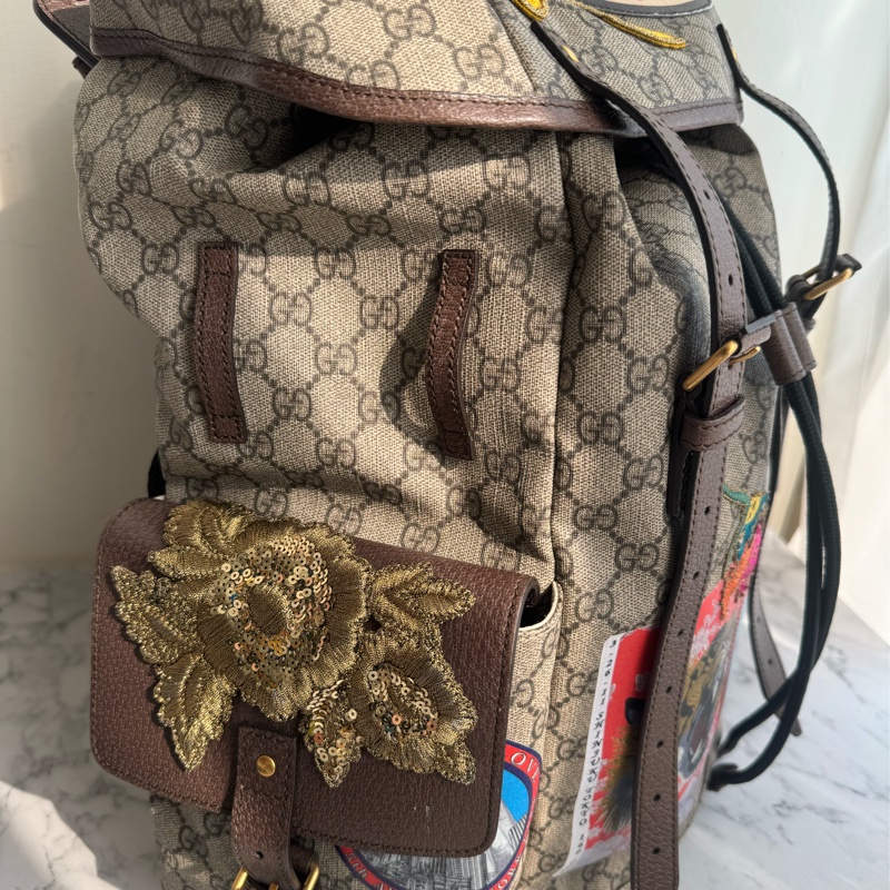 Gucci 唐老鴨聯名系列後背包-17