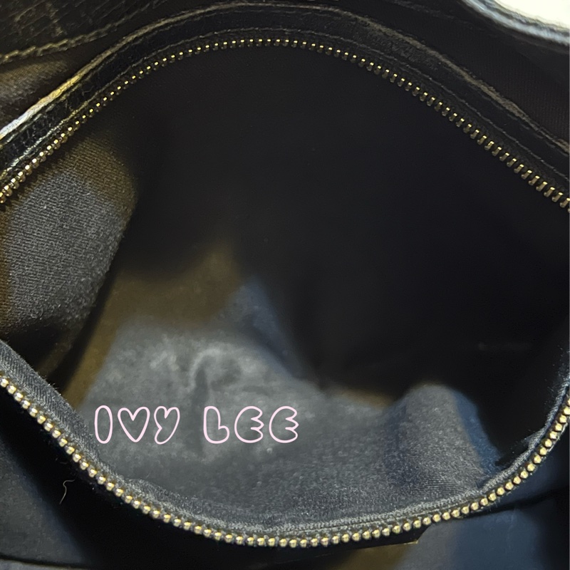 GUCCI 雪莉馬銜扣（已售出）GG 帆布皮革單肩包 腋下包 經典黑色 137388 二手精品-10