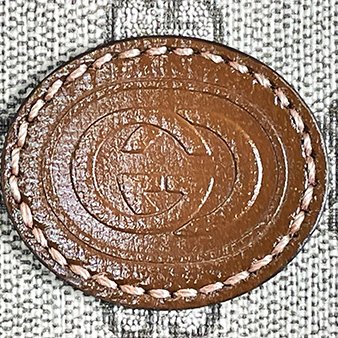 GUCCI 咖啡色 PVC INTERLOCKING G MINI琴譜包 671623-7