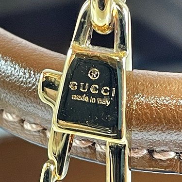 GUCCI 咖啡色 PVC INTERLOCKING G MINI琴譜包 671623-9
