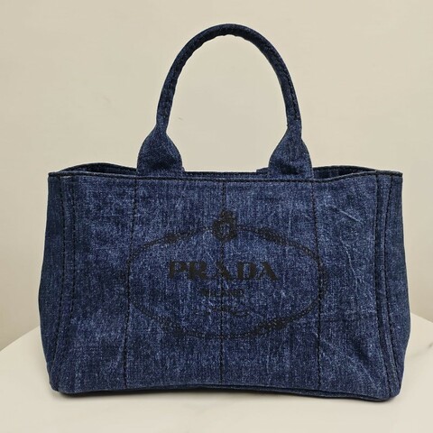 Prada牛仔Tote Bag