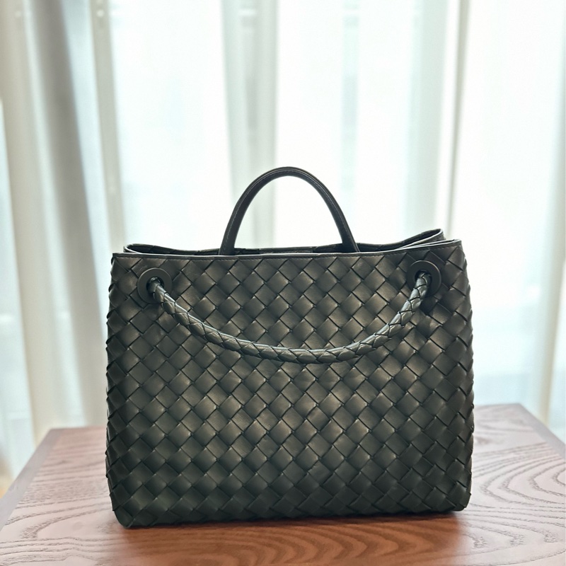 （保留中）Bottega Veneta Andiamo 中號  墨水綠-2