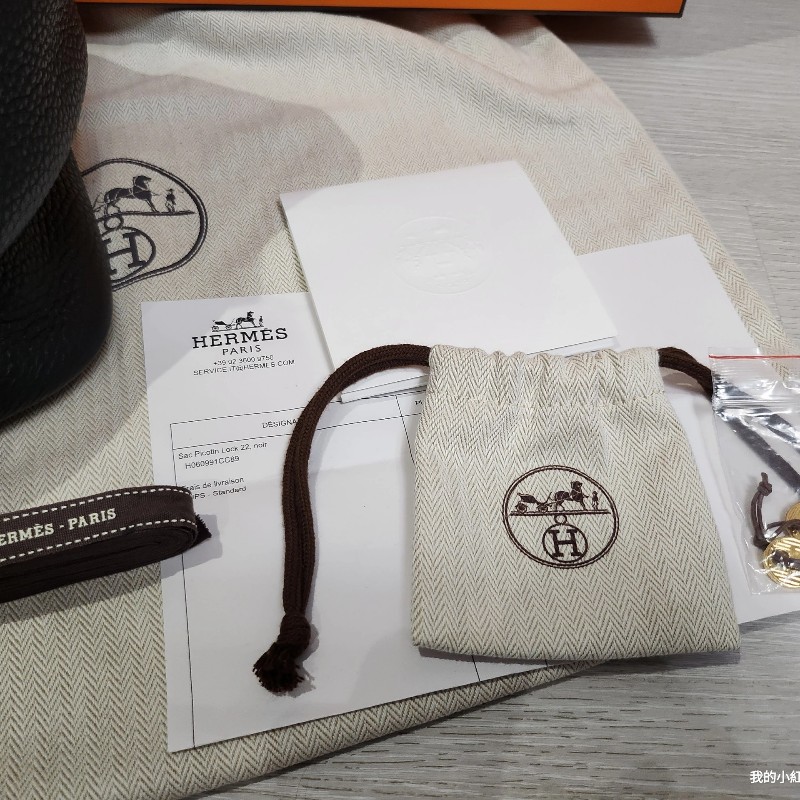 【保真】愛馬仕菜籃子 picotin 22 黑金 有購證-4