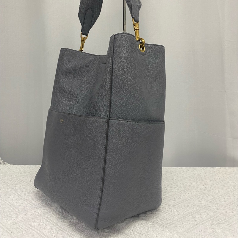 Celine SANGLE BUCKET牛皮革柔軟粒面桶包-2