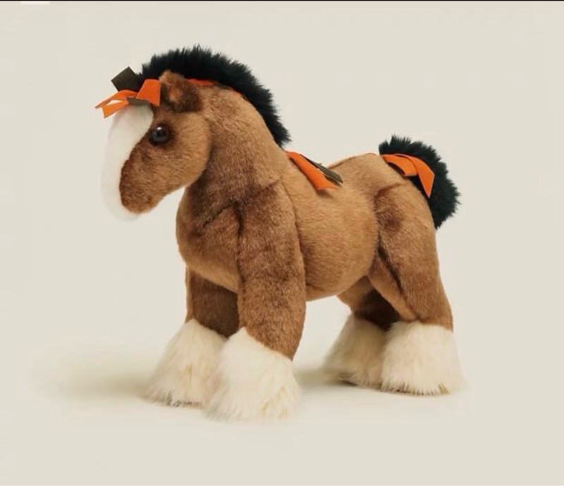 Hermes Hermy horse 小馬娃娃（28cm) 絨毛玩偶 全新未使用-0