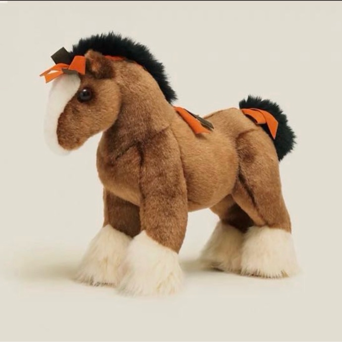 Hermes Hermy horse 小馬娃娃（28cm) 絨毛玩偶 全新未使用-5