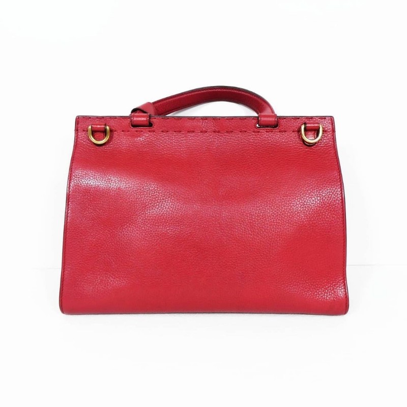 Gucci GG Marmont Top Handle Bag 古馳紅色荔枝紋牛皮馬蒙手提包-2