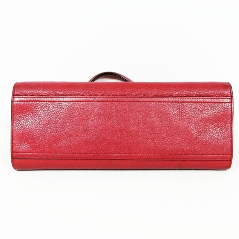Gucci GG Marmont Top Handle Bag 古馳紅色荔枝紋牛皮馬蒙手提包-7