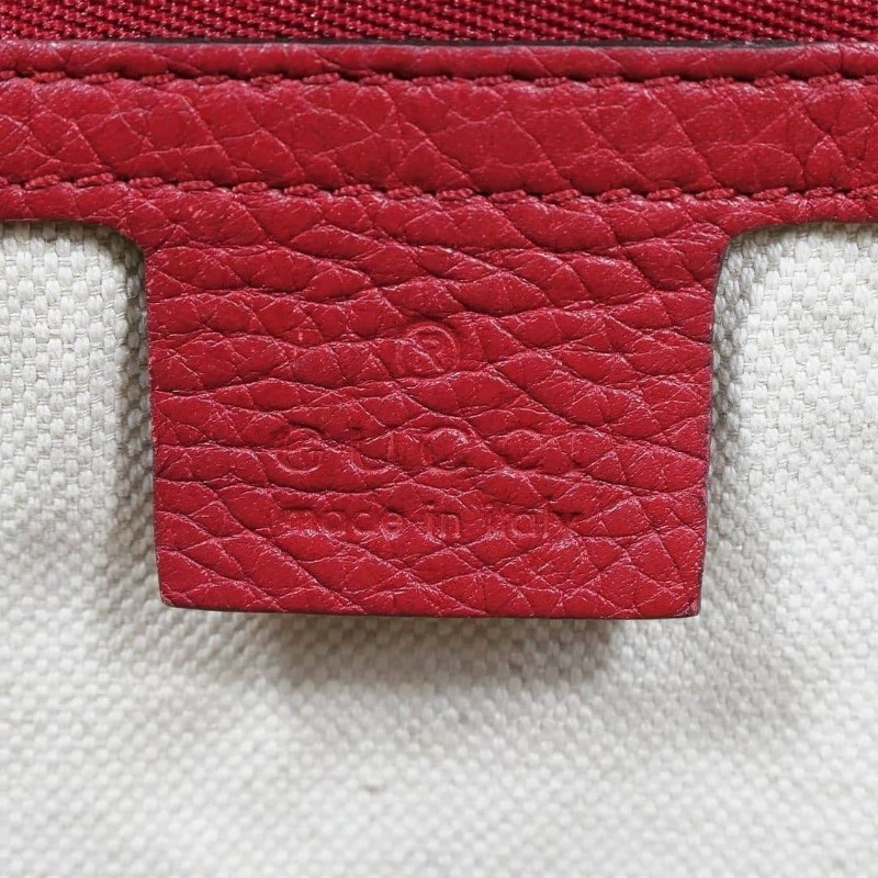 Gucci GG Marmont Top Handle Bag 古馳紅色荔枝紋牛皮馬蒙手提包-8
