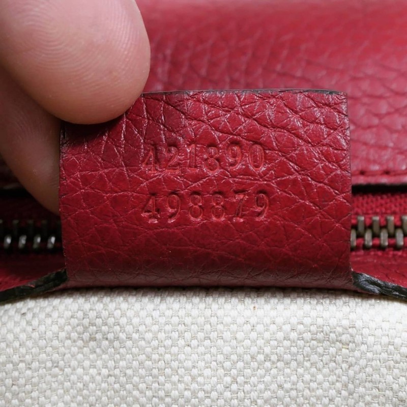 Gucci GG Marmont Top Handle Bag 古馳紅色荔枝紋牛皮馬蒙手提包-10