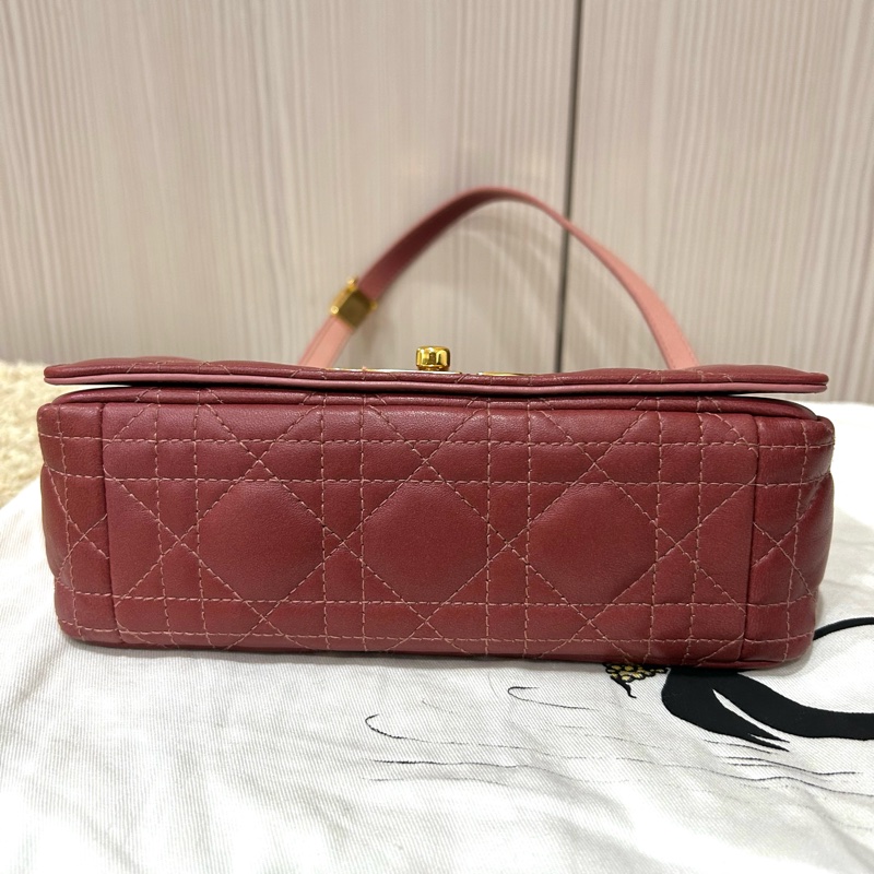 《極新超甜價》Dior caro 20 小號 漸層粉 全配 附台灣購證-3