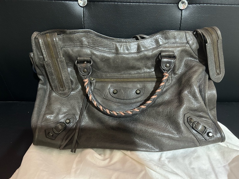 巴黎世家 機車包 中號-1