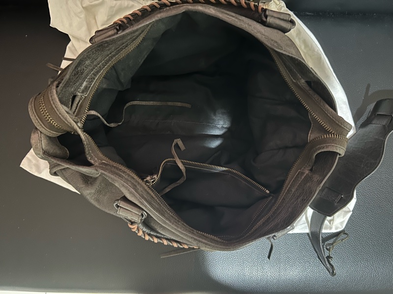 巴黎世家 機車包 中號-12