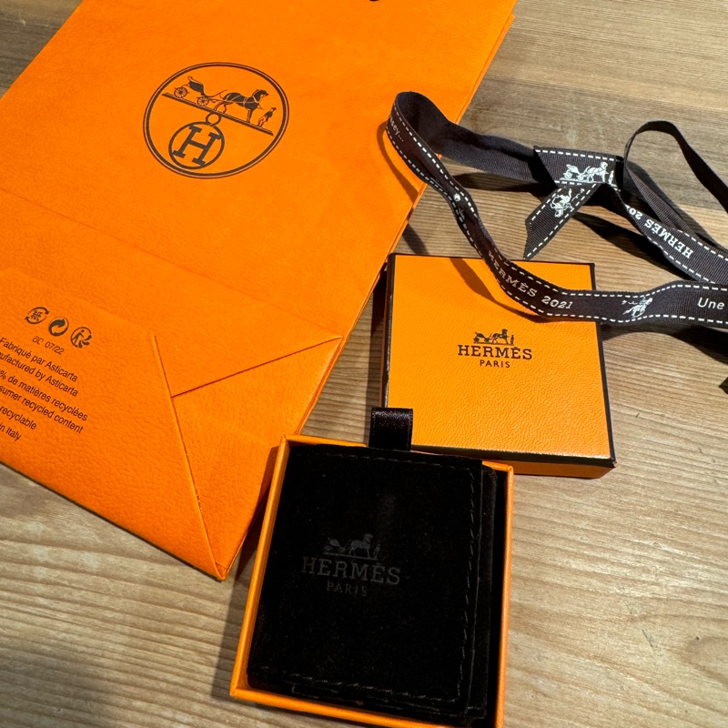 出二手閒置近新愛馬仕mini pop h耳環白銀-18