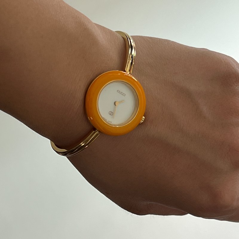GUCCI Change Bezel Watch 手錶 日本中古vintage-13