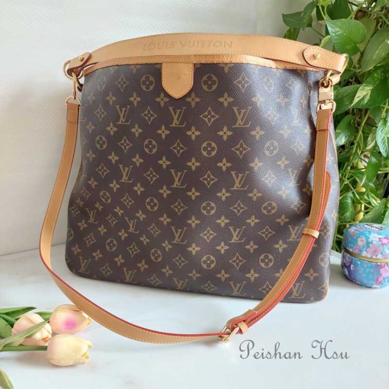 LV Delightful   ( MM/中)  肩背包🌈實品拍照🌈 M40353 肩背包~二手約9.2成新-2