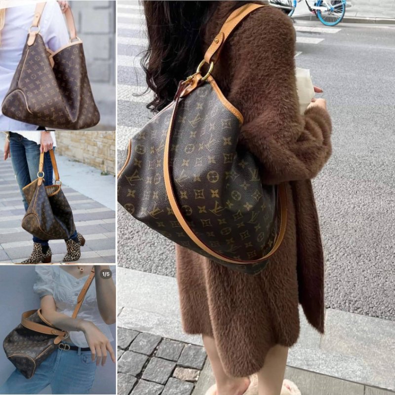 LV Delightful   ( MM/中)  肩背包🌈實品拍照🌈 M40353 肩背包~二手約9.2成新-10