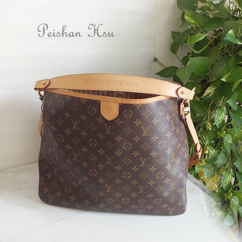 LV Delightful   ( MM/中)  肩背包🌈實品拍照🌈 M40353 肩背包~二手約9.2成新-4